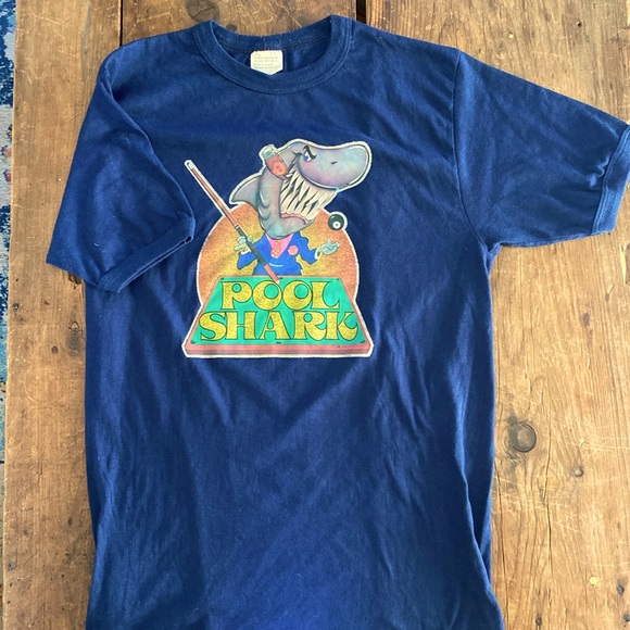 vintage Pool Shark T-Shirt - Picture 1 of 4